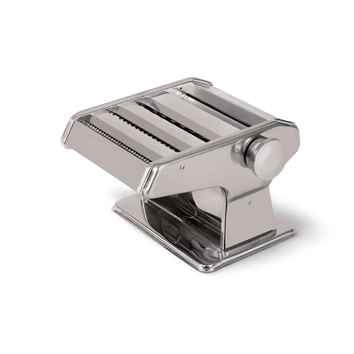 4-in-1 Nudelmaschine aus Edelstahl – Pasta Maker für Spaghetti, Tagliatelle & Lasagne
