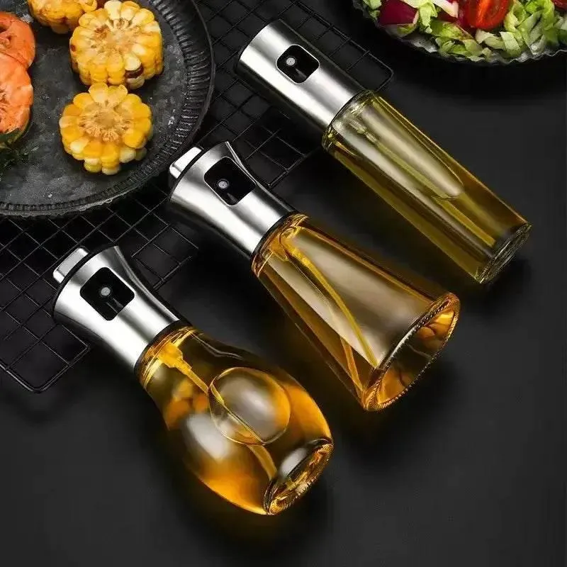 Öl Sprühflasche aus Glas - Küche BBQ Heißluftfriteuse (2 Designs verfügbar)