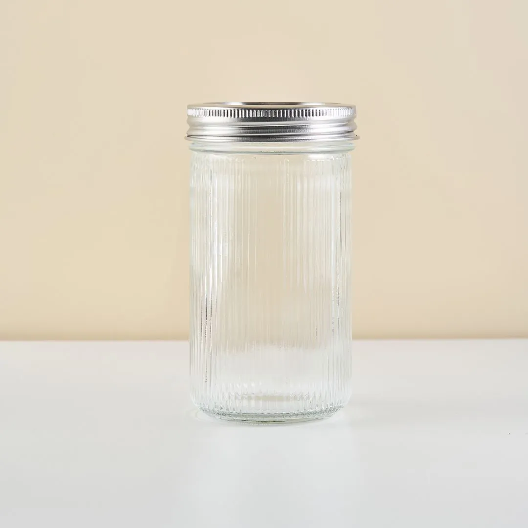 Ripple Mason Jar | Wide | 0.6 L