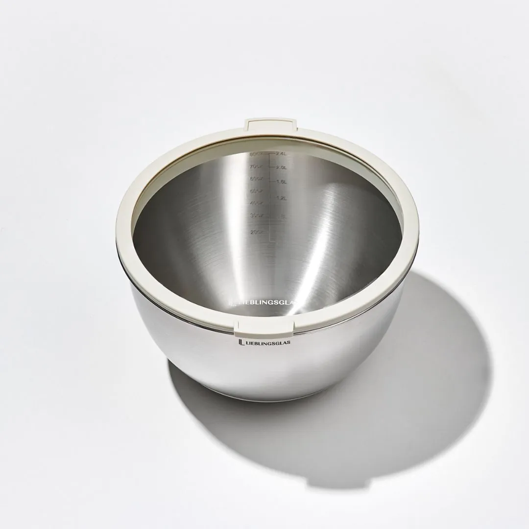 Rührschüssel mit Glasdeckel | M | 2.8 L