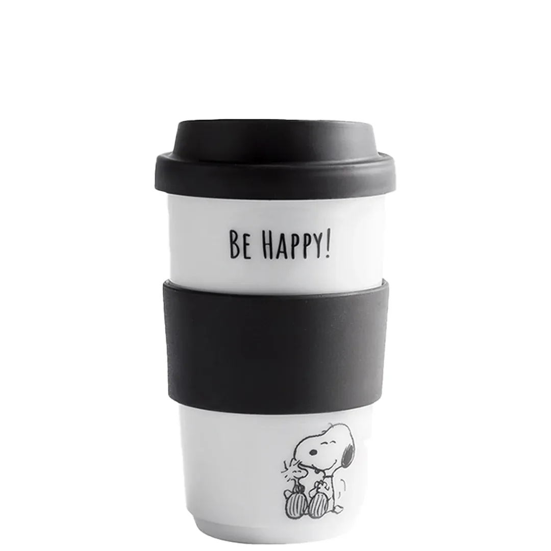 Kahla Porzellan Fillit To Go Kaffeebecher 400 ml Serie Peanut - Snoopy und Freunde