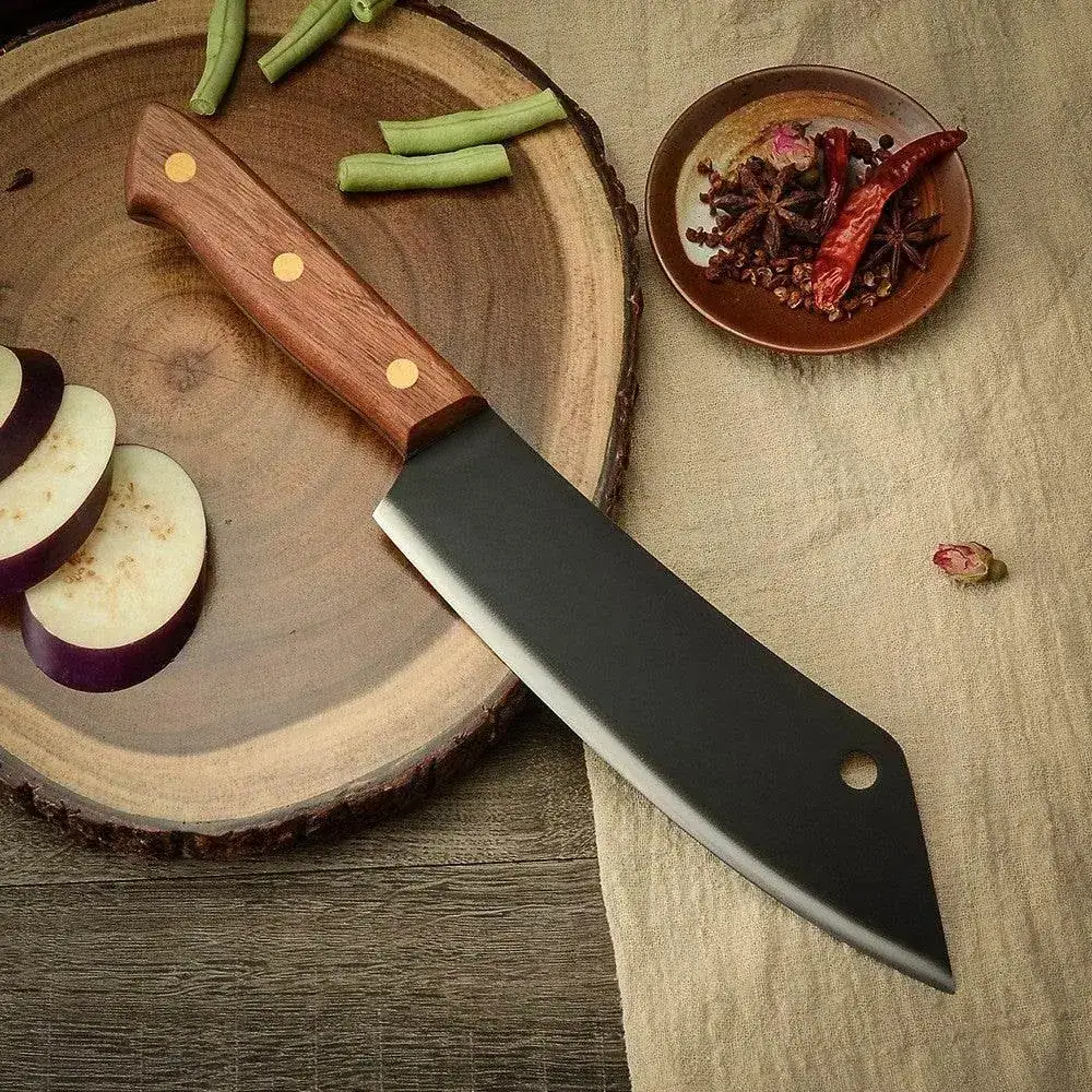 Premium Sapeli Edelstahl Küchenmesser 20 cm - Scharf und Langlebig