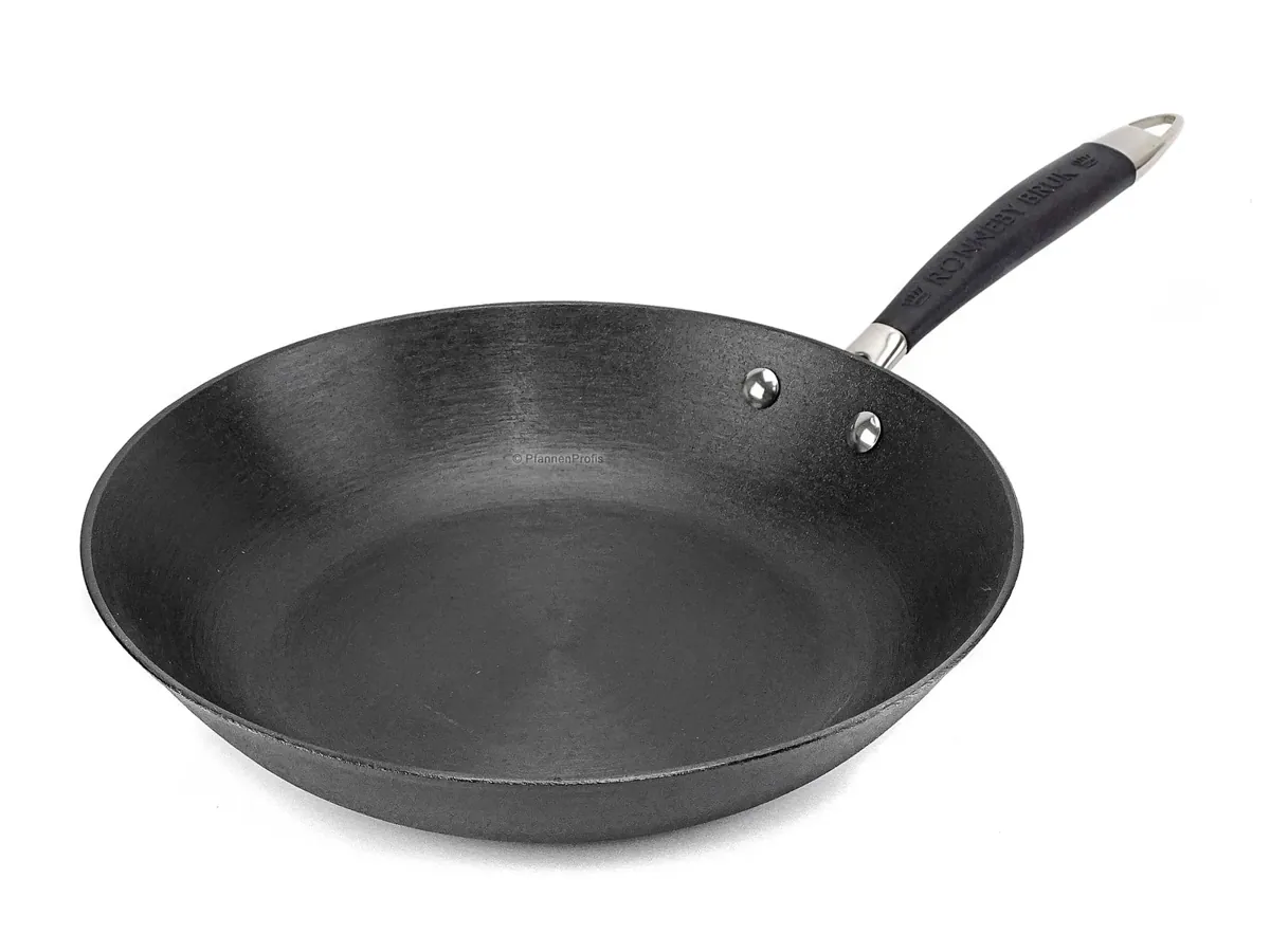 RONNEBY BRUK Gusseisen Bratpfanne ULTRA LIGHT ORIGINAL 28 cm mit Silikongriff, schon eingebrannt