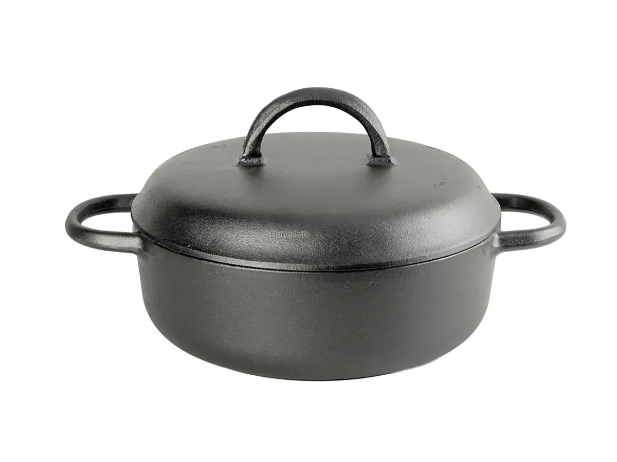 RONNEBY BRUK Gusseisen Bratentopf 3 Liter MAESTRO 24 cm, schon eingebrannt
