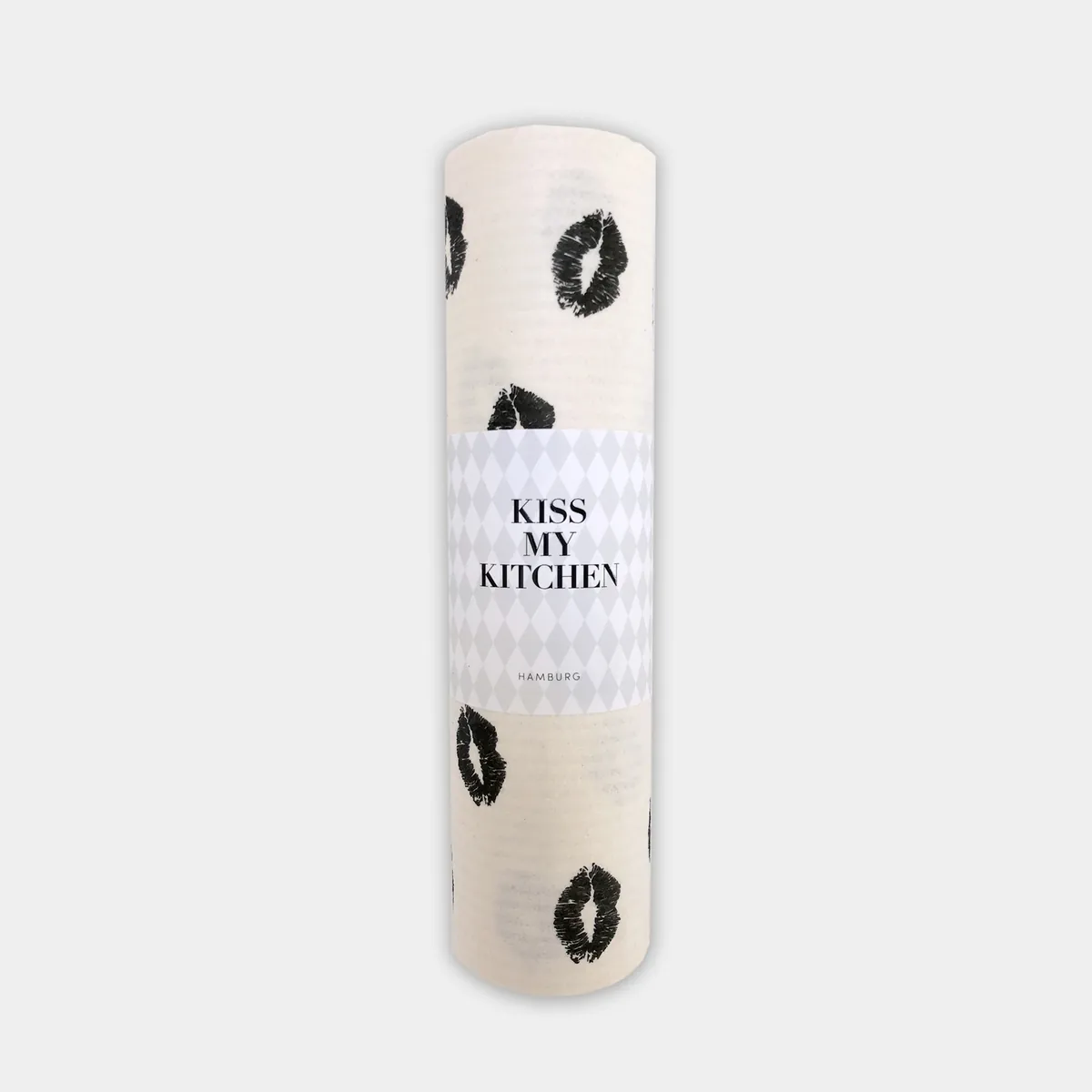 WO Schwammtuch-Rolle, Kiss white black, 4 Stck.