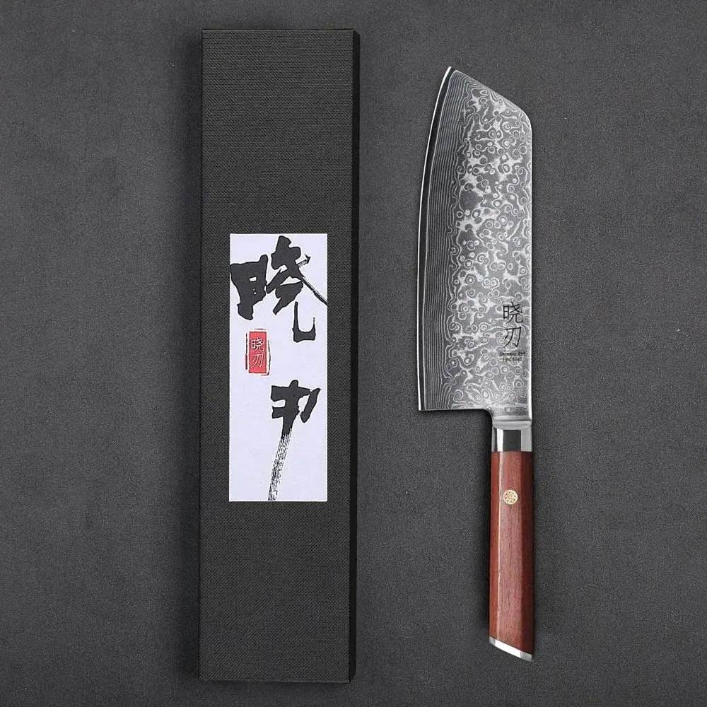 Japanisches Kochmesser - Damastmesser | Damaststahl 67 Lagen - 19.5 cm