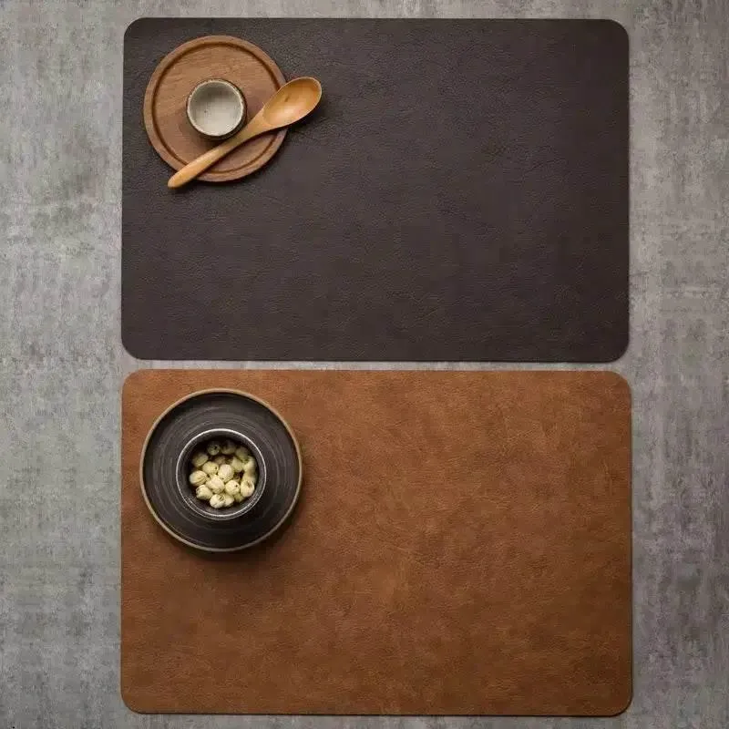 Exklusive Kunstleder Tischset (verschiedene Farben)