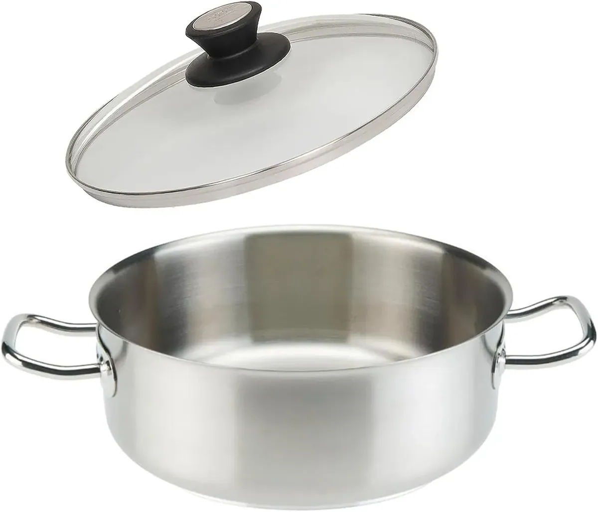 Profi Edelstahl Bratentopf incl. Deckel (Ø24-50cm)