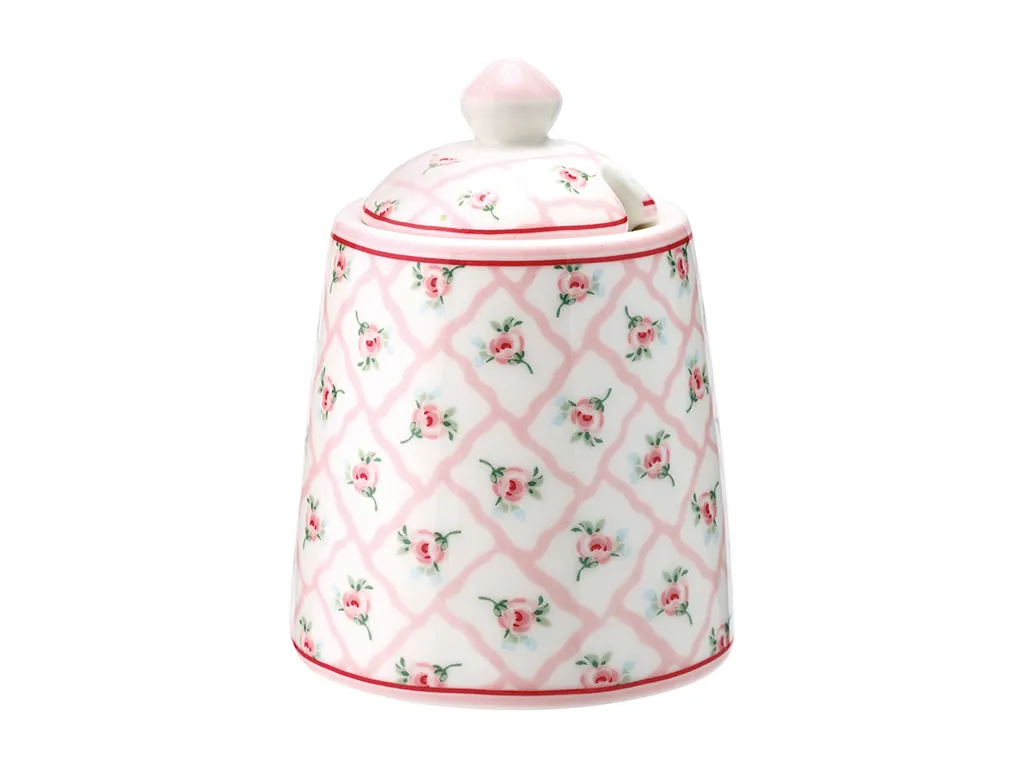 Sugar Pot Rita Pale Pink
