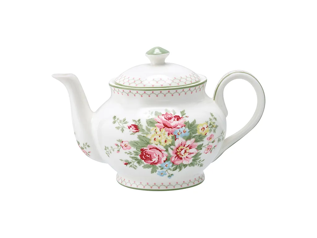 Teapot Aurelia White Round
