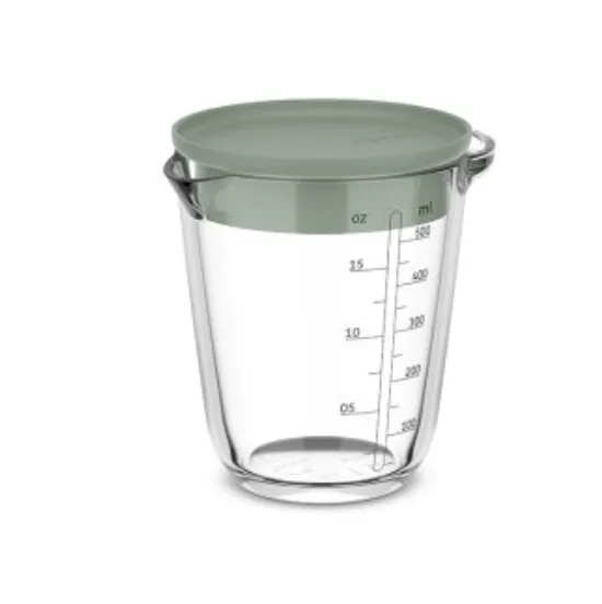 Mepal Glas-Messbecher mit Deckel, Nordic Sage, verschiedene Größen