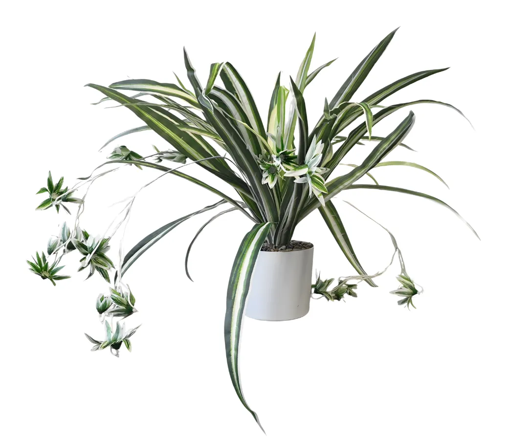 Kunstpflanze Grünlilie (Chlorophytum comosum) 60 cm im Topf