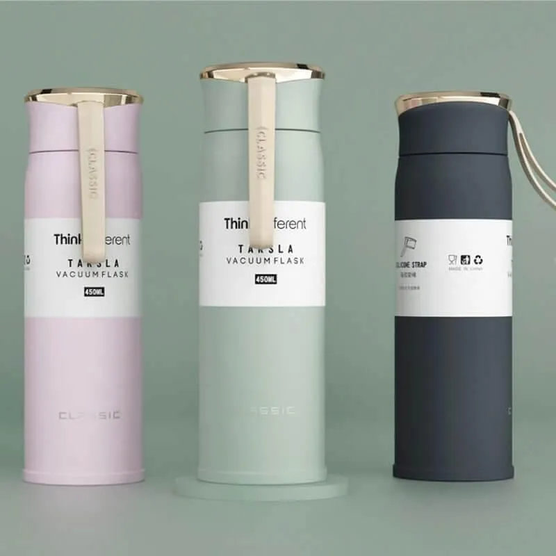 TARSLA Premium Edelstahl Thermosbecher 450ml (vier Farben)