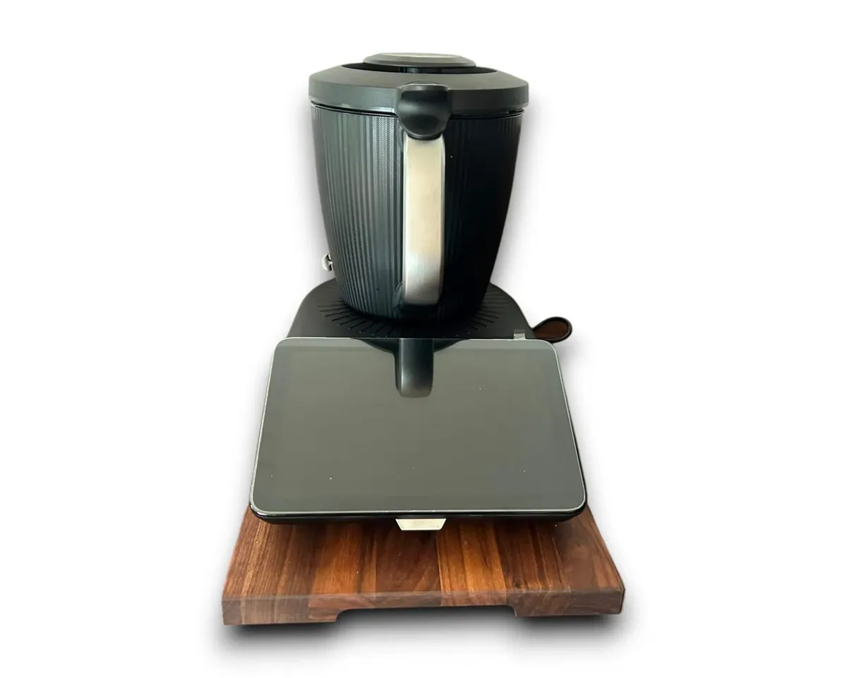 Gleitbrett für den Thermomix TM7 Rollbrett aus Nussbaum