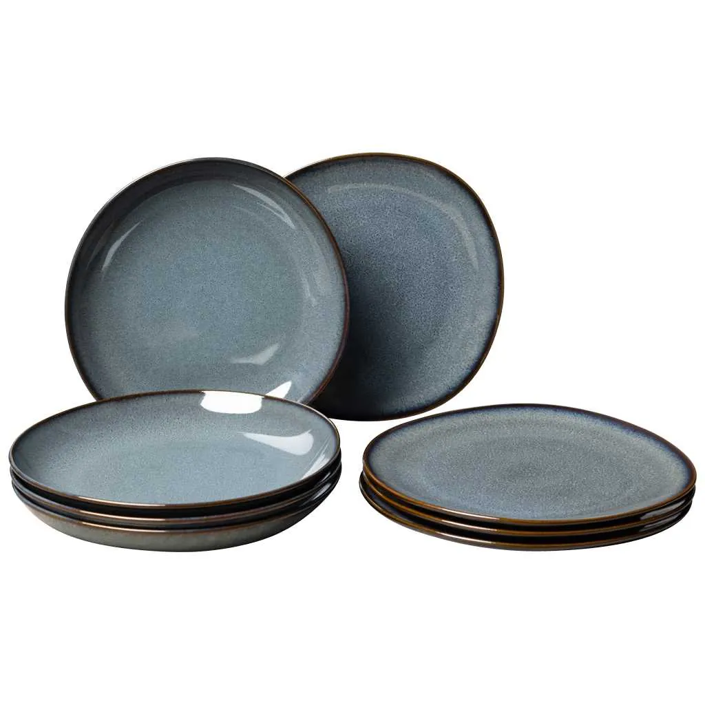 Villeroy & Boch Lave Gris Tafelset 8tlg