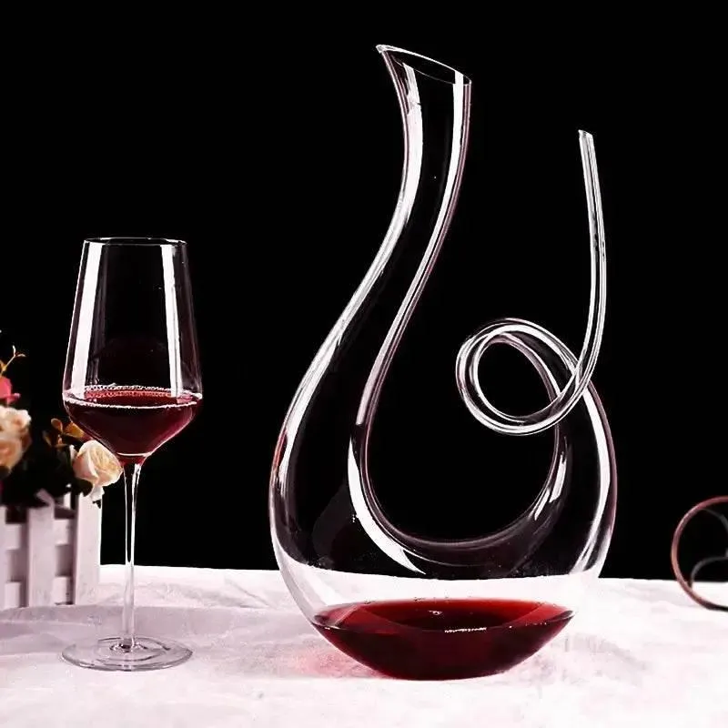 Hochwertiger Wein Dekanter Kristallglas 1,5L | Schwan