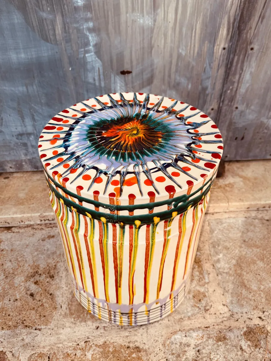 Psychodelic Tisch „Fantastico Colori“ - Einzelstück !