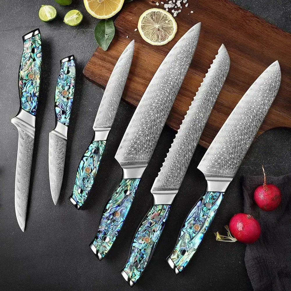 XITUO Premium Damastmesser Set - Art-Series | 67 Lagen (Einzeln oder 6er Set)