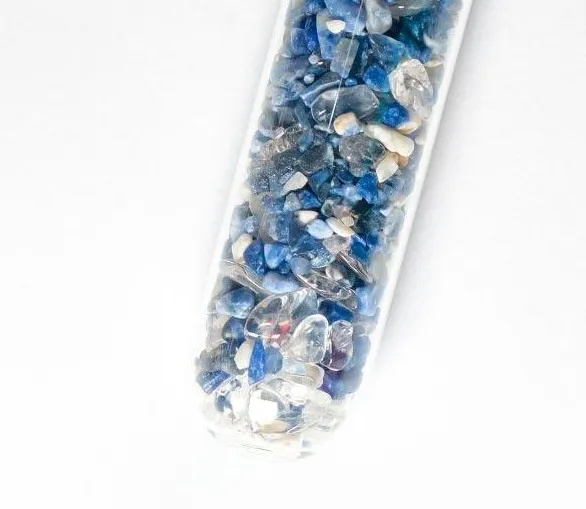 Edelstein Wasserstab 25cm, Sodalith & Bergkristall