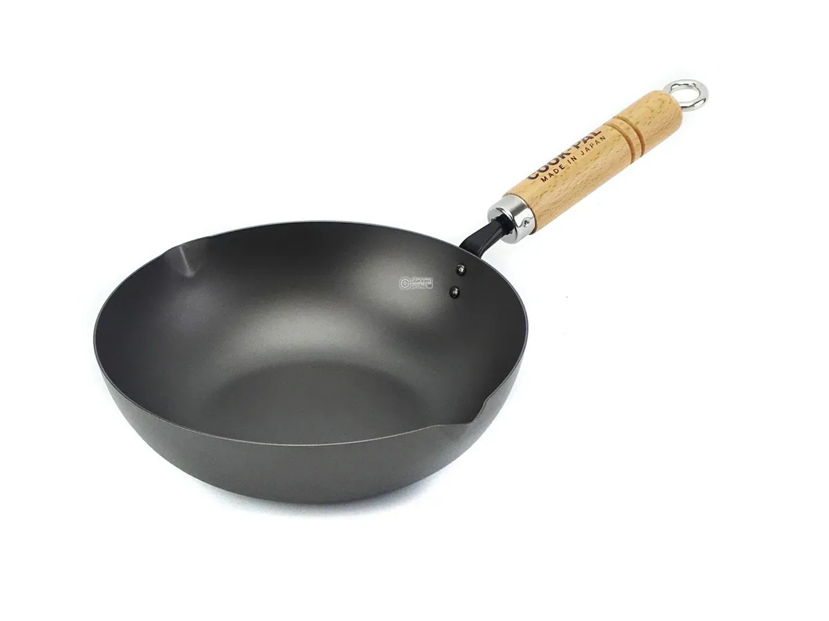 YOSHIKAWA Eisenpfanne REN hoch 20 cm Carbonstahl Hochrandpfanne aus Japan