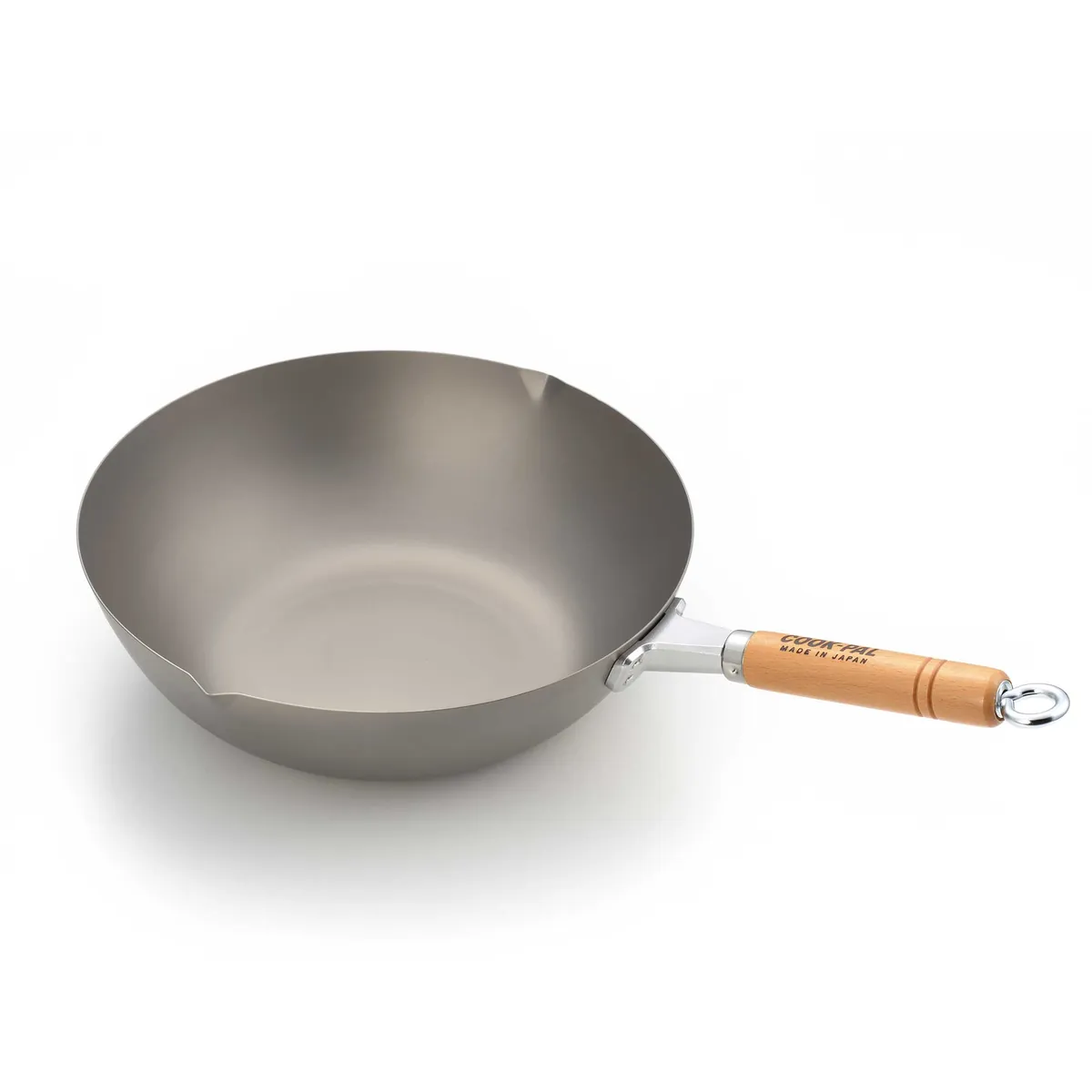 YOSHIKAWA Titan Wok TAI 30 cm Titanium super leichte Wokpfanne aus Japan