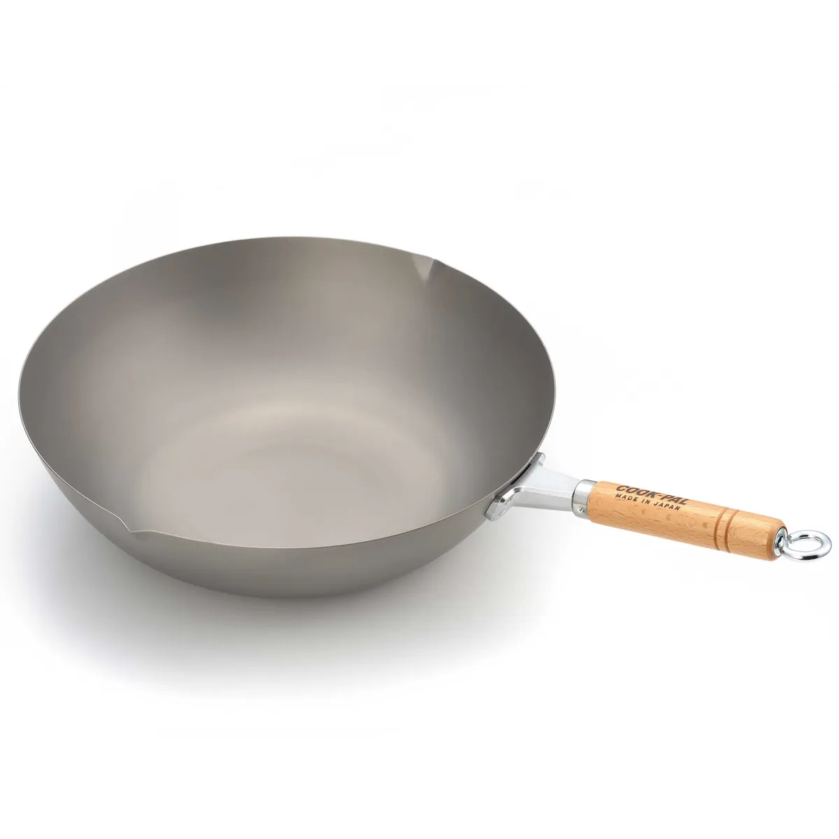 YOSHIKAWA Titan Wok TAI 36 cm Titanium super leichte Wokpfanne aus Japan