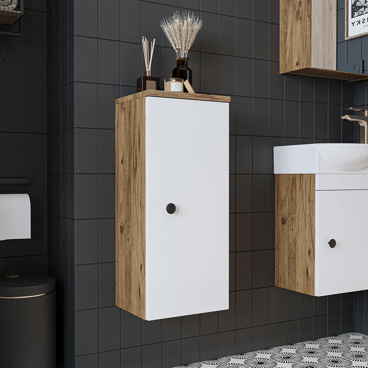Roomart Badschrank PUNTO, 70 cm, wandhängend mit Soft-Close-Tür, in 4 Farben