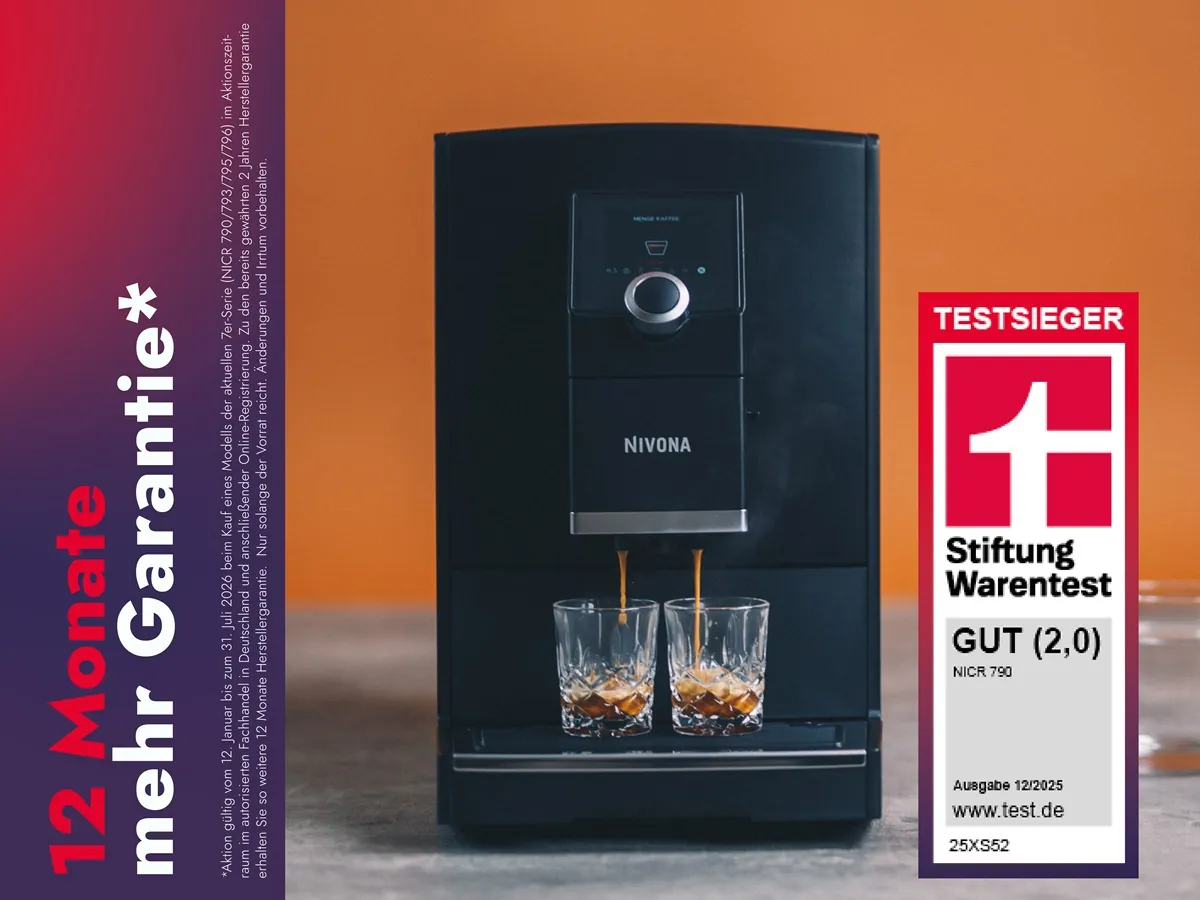 NIVONA CafeRomatica 790 - Chrome/Schwarz - Der Kaffeevollautomat