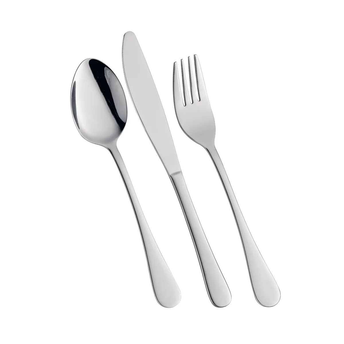 Besteckset VIAGGIO schwarz 3-tlg.