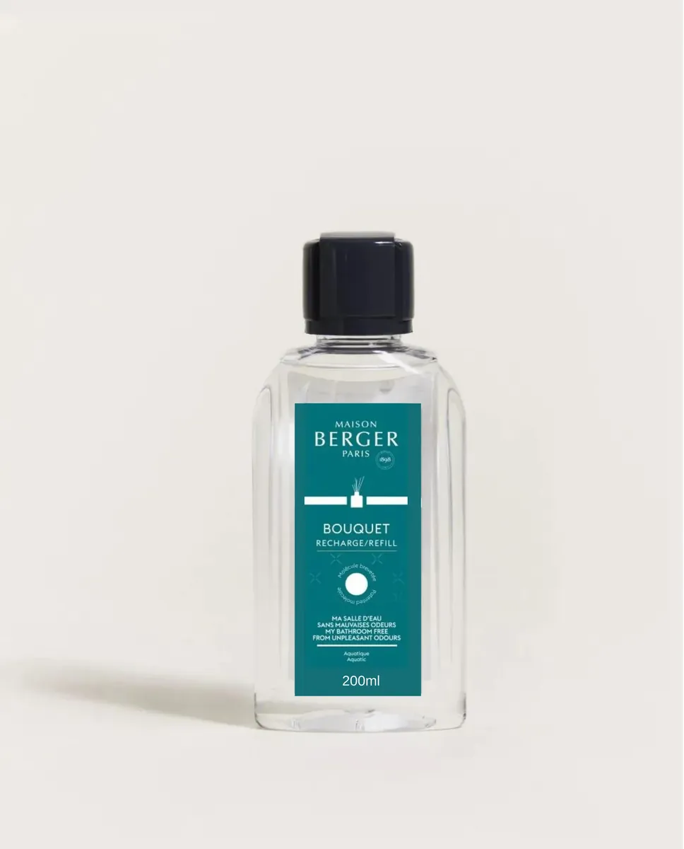 -Maison Berger Paris- Bouquet Refill "Mein Badezimmer ohne unangenehme Gerüche", Raumduft Diffuser, 125ml