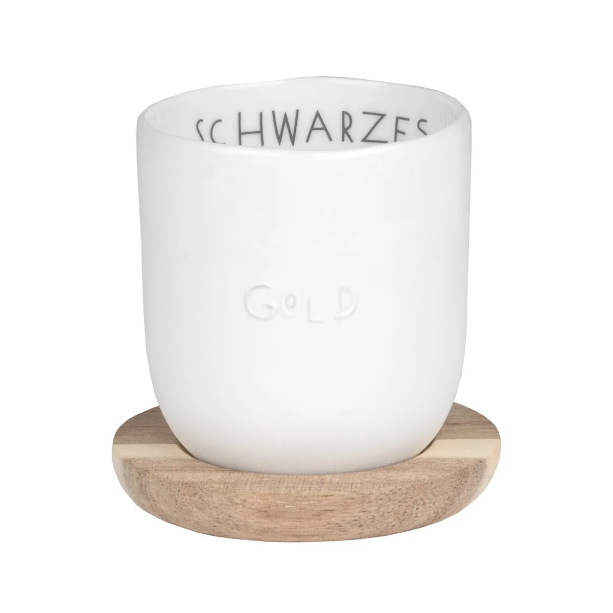 Guten Morgen kleiner Becher schwarzes Gold 100ml