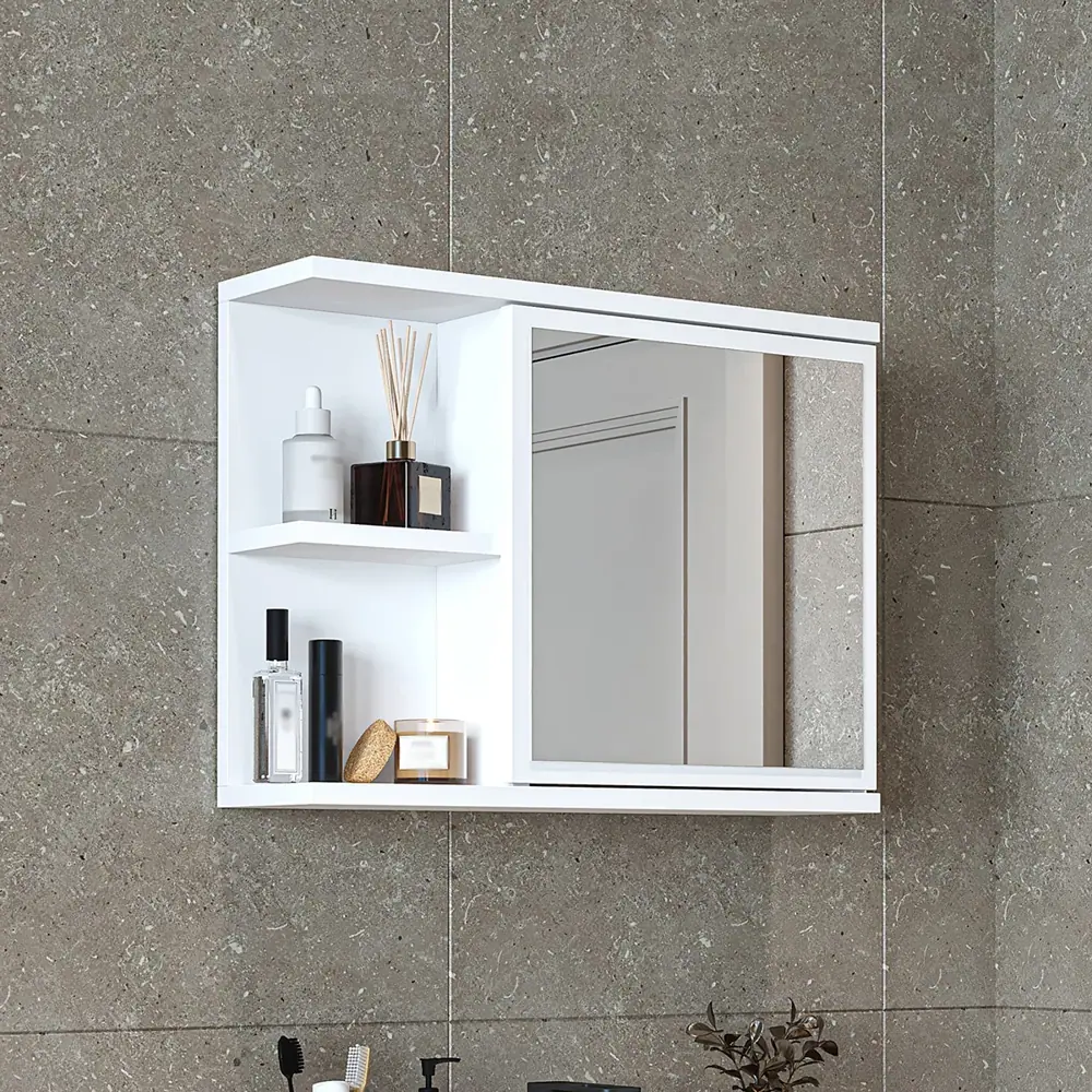 Roomart Spiegelschrank ADA, 60 cm, mit offenem Regal und Soft-Close-Tür, in 4 Farben