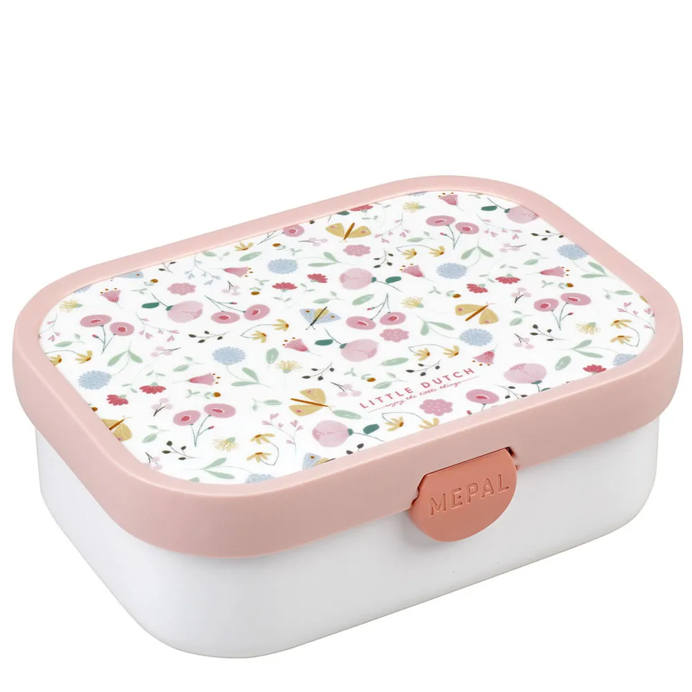 Brotdose Campus mit Bento-Einsatz Little Dutch - Flowers & Butterflies