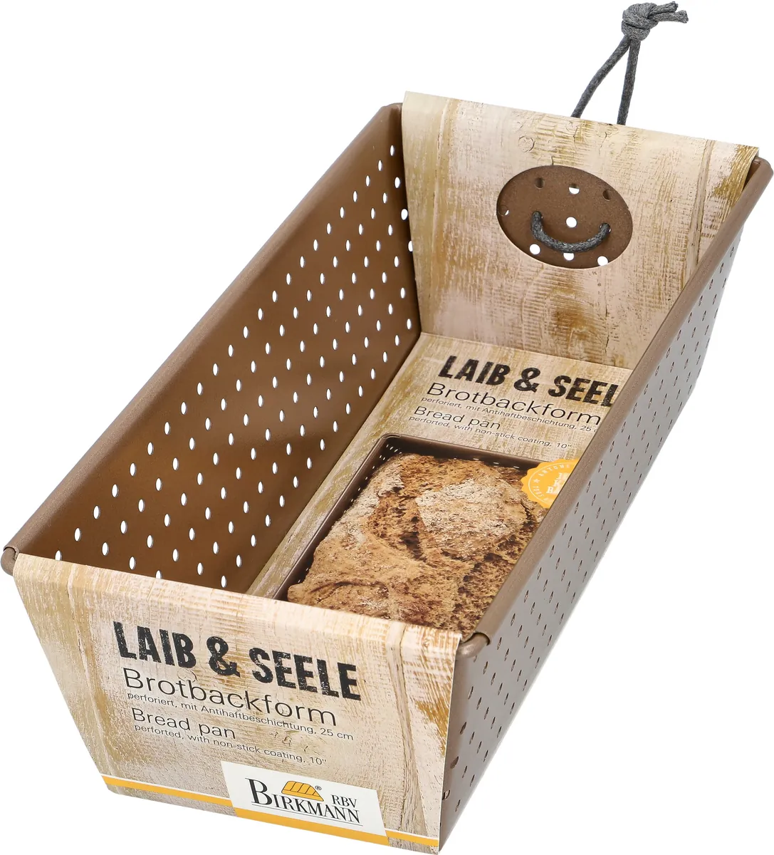 -RBV Birkmann- "Laib & Seele" Brotbackform -mit perforiertes Material_