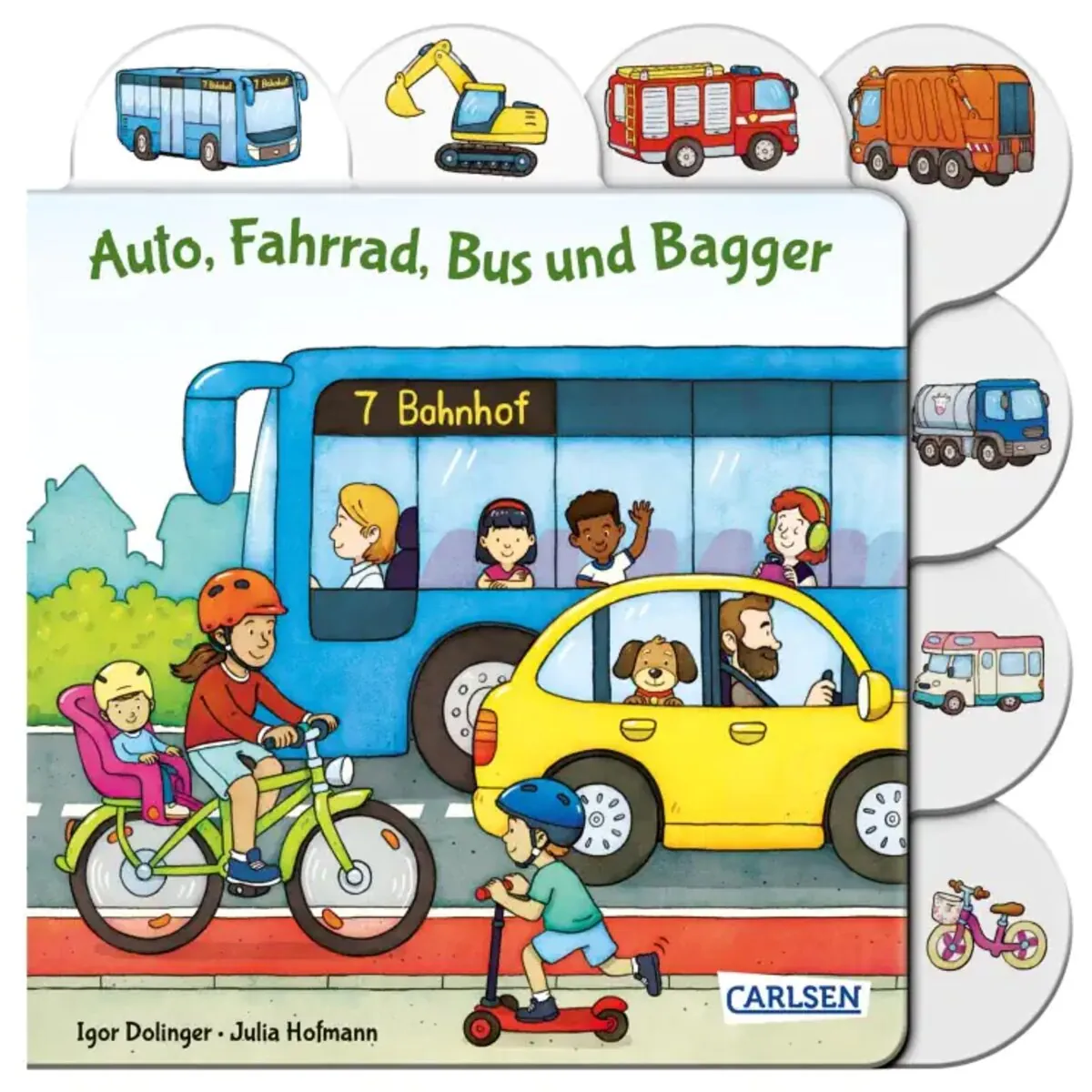 Carlsen Auto, Fahrrad, Bus und Bagger
