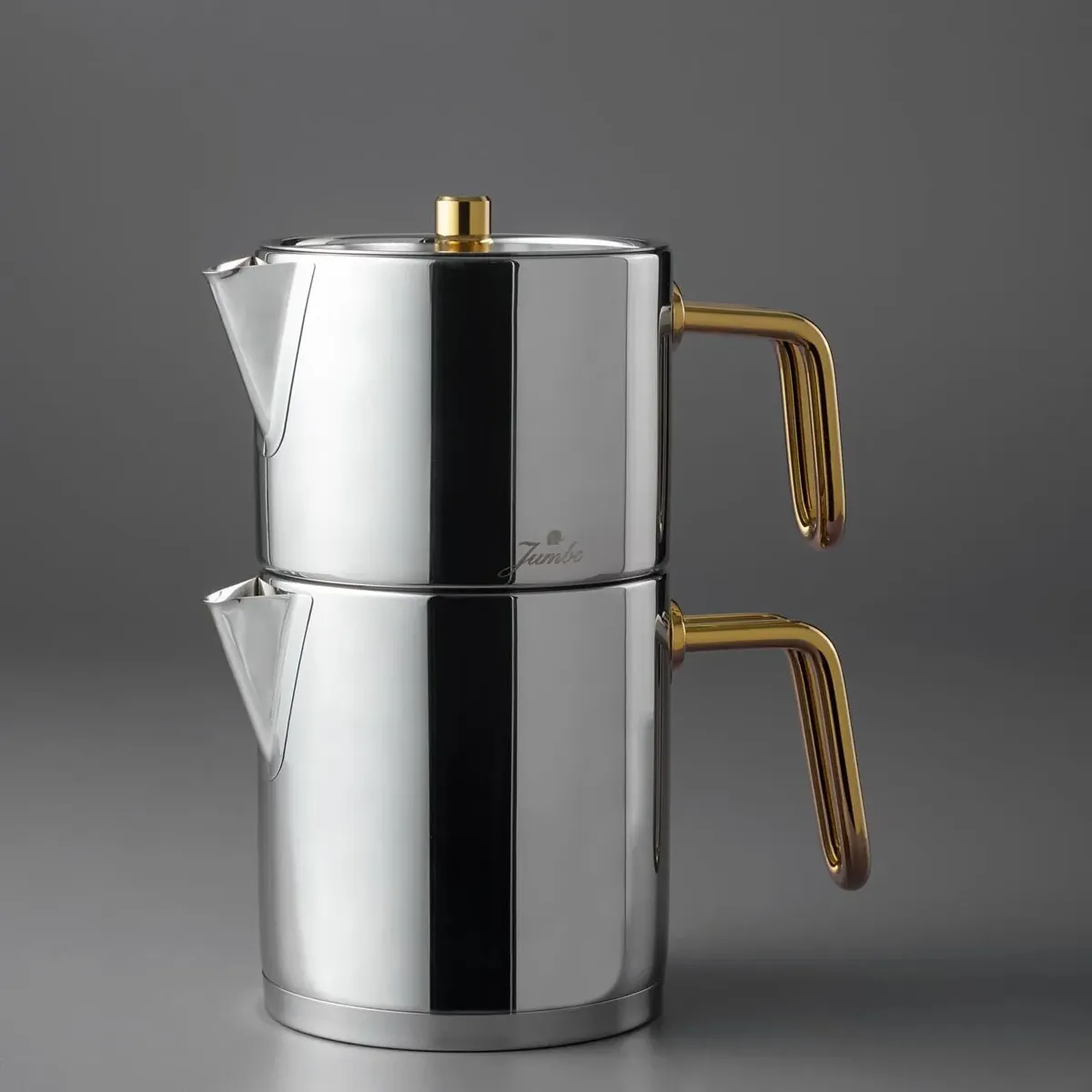 Jumbo Metalix Titanium Gold Teekannenset