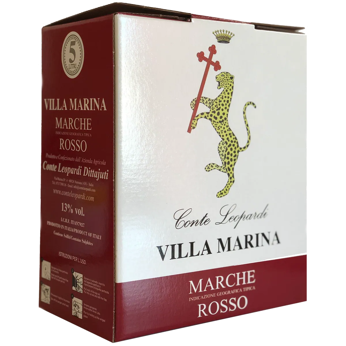 Conte Leopardi Villa Marina Rosso Marche IGT (Bag-in-Box)