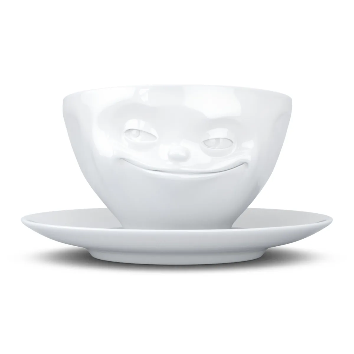 Kaffeetasse Grinsend weiß, 200 ml
