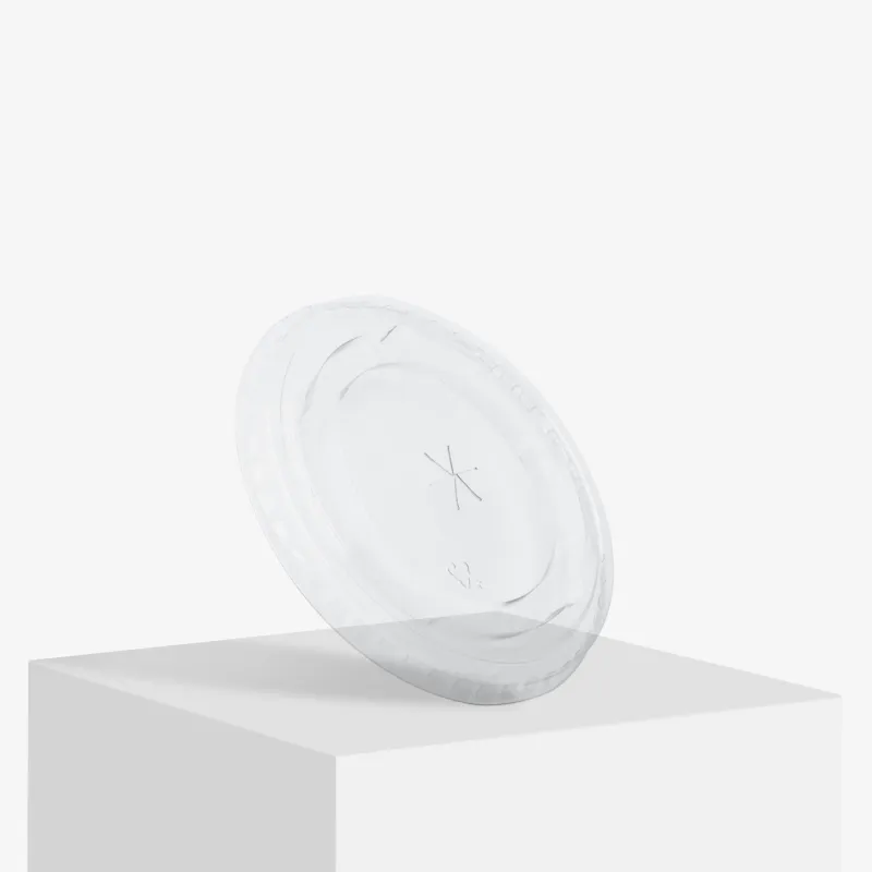 Deckel transparent flach 50er OHNE Schlitz
