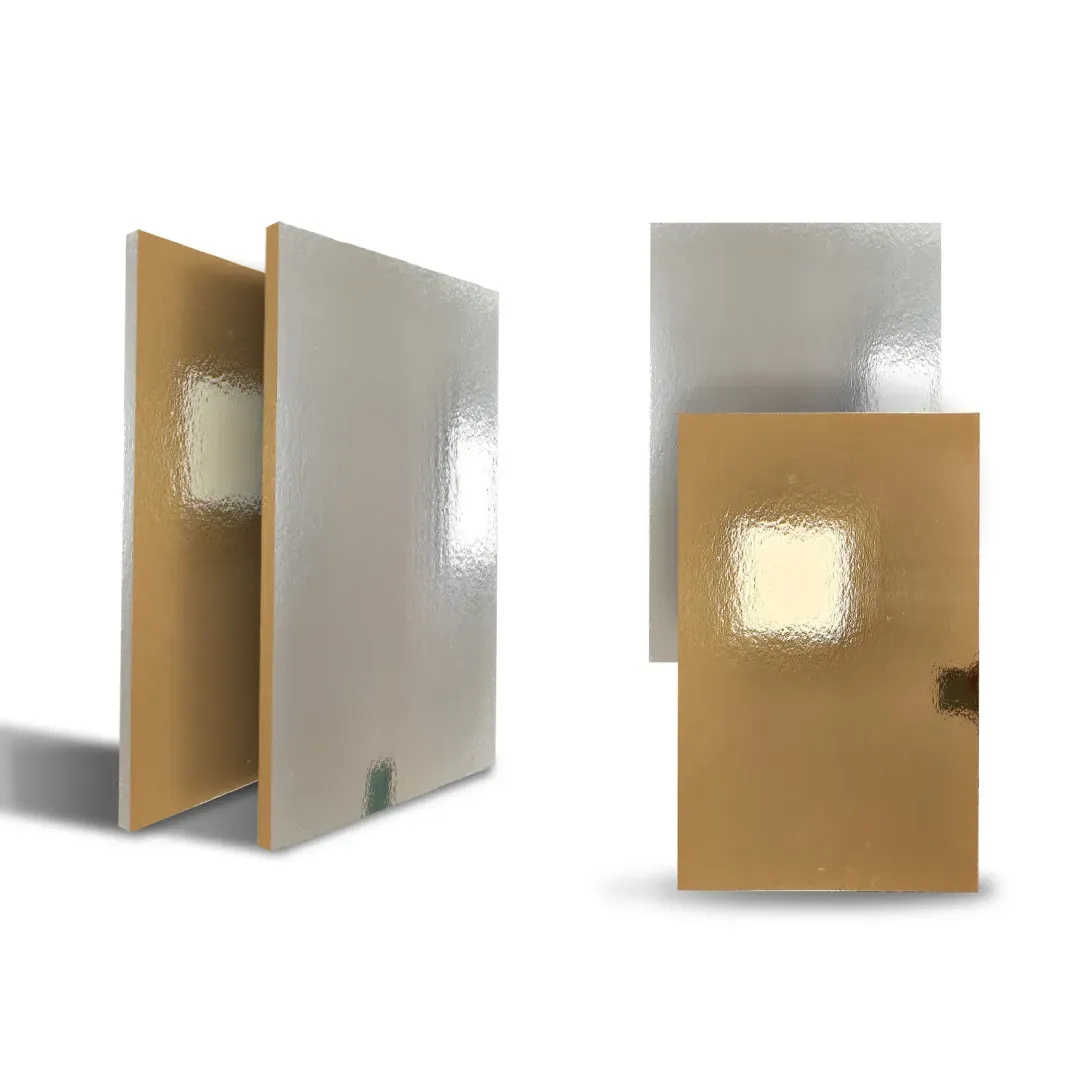 Tortenuntersetzer ZWEISEITIG Gold+Silber 10er Packung 35x25cm