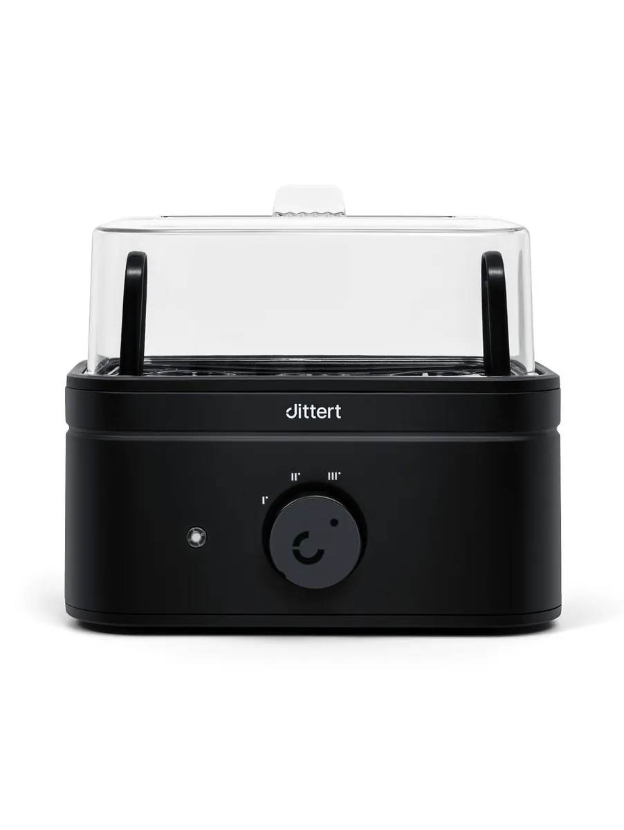 Dittert Eierkocher Serie ONE - 6 Eier 400W mit Pochier-Einsatz & Messbecher