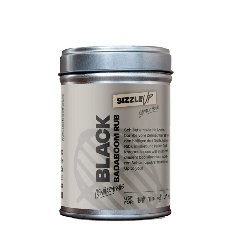 SIZZLEBROTHERS Black Badaboom Rub – 120 g MHD 08/26