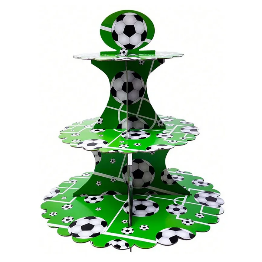 Muffinständer / Etagere für Cupcakes Thema Fußball