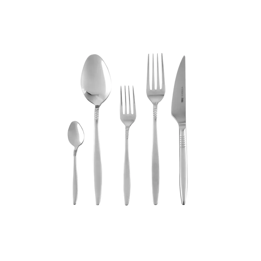 Karaca Laurel 30-teiliges Elegance Besteck-Set mit Schachtel für 6 Personen