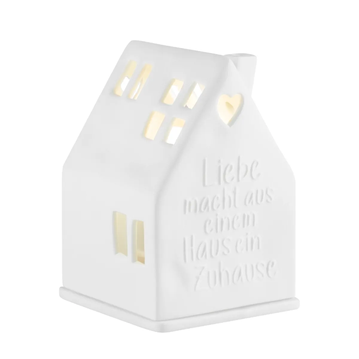 Lichthaus Liebe macht aus einem Haus 7x7x10,5cm