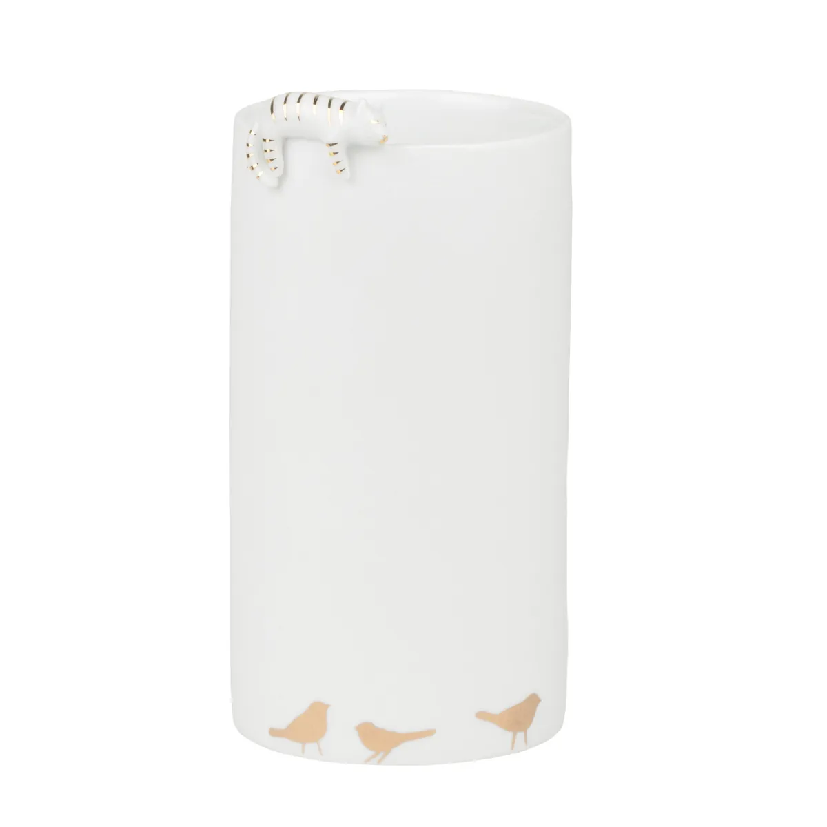 PG Goldstück Vase Katze D.7cm, H.14cm