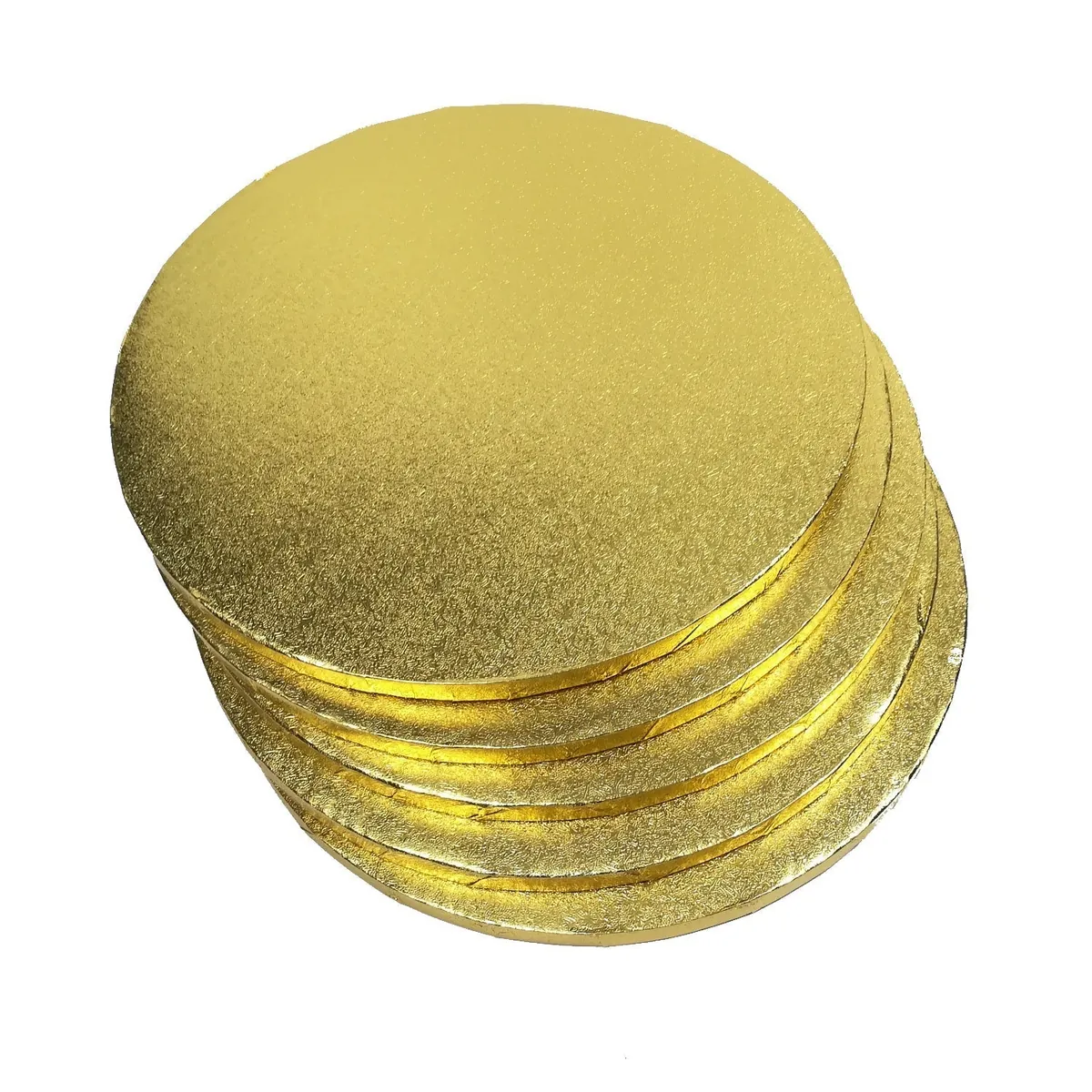 5x Cakeboard gold 38cm 12mm Stärke