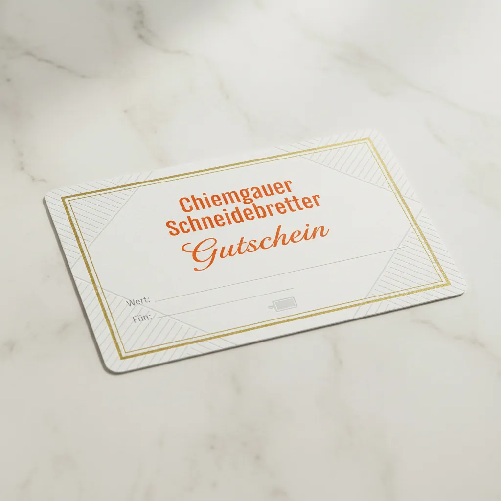 Chiemgauer Schneidebretter Gutschein