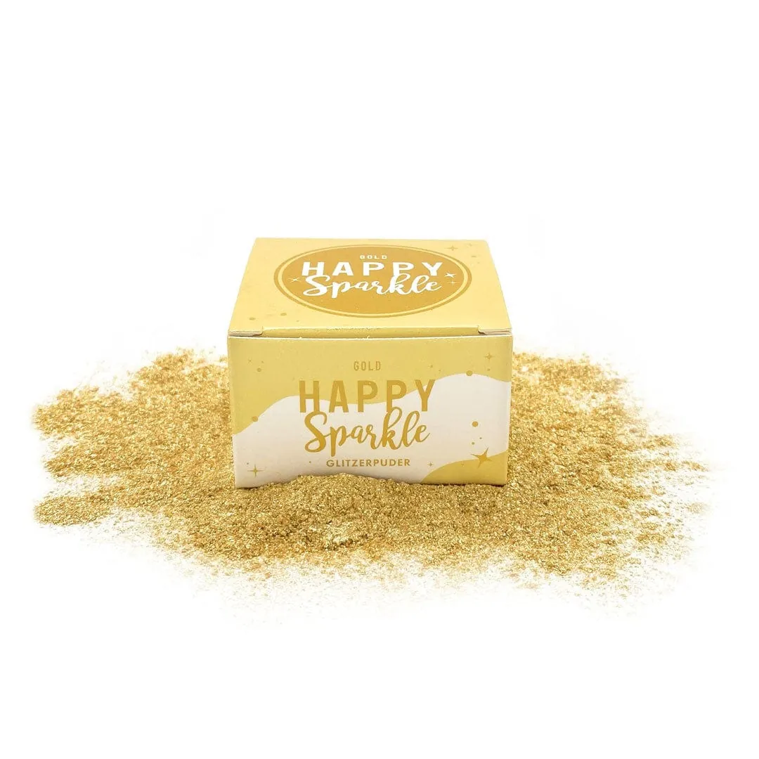 Happy Sparkle Glitzer Gold