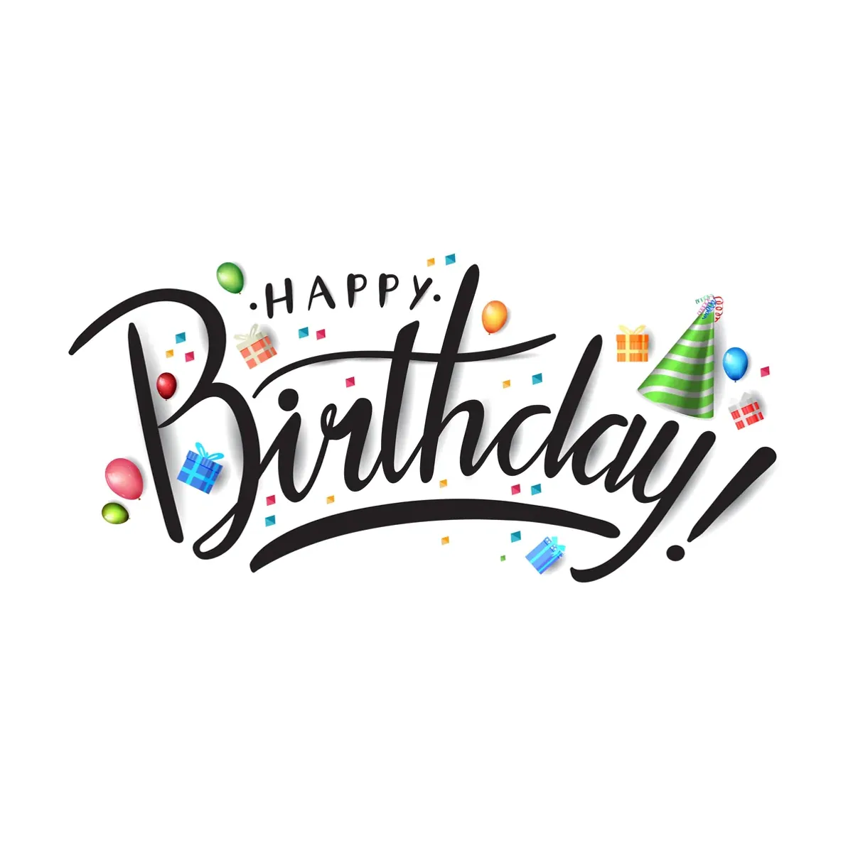 "Happy Birthday" Fondantpapier Aufleger